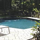 Landscape Design on pool in Garrison New York