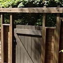 Gate in Landscape Design on pool in Garrison New York